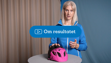 Om resultatet i cykelhjälmstestet